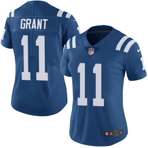 Indianapolis Colts 11 Limited Ryan Grant Royal Blue Nike NFL Home Women JerseyVapor Untouchable jerseys
